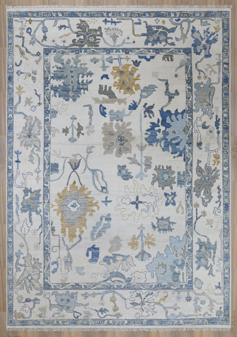 10 X 14 Ft Indian Hand Knotted Oushak Design Oriental Area Rug #IndoorRug #LOOMTOROOM #100%HANDMADERUG
